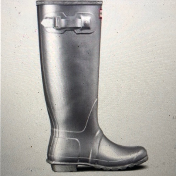 tall silver boots